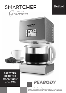 Manual de uso Peabody PE-CM2079BIX Máquina de café