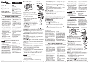 Manual de uso Hamilton Beach 31190 Horno