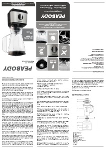 Manual de uso Peabody PE-LN601 Batidora