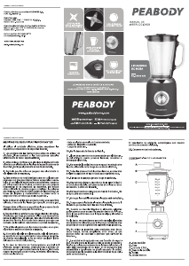 Manual de uso Peabody PE-LN805B Batidora