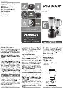 Manual de uso Peabody PE-LN1200C Batidora