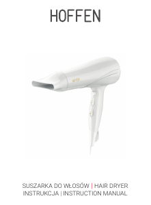 Manual Hoffen HD-1029-W Hair Dryer