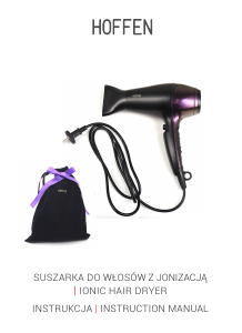 Manual Hoffen PHD-8282 Hair Dryer