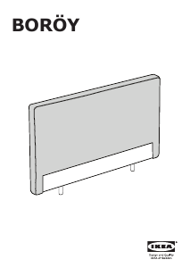 Bruksanvisning IKEA BOROY Huvudgavel