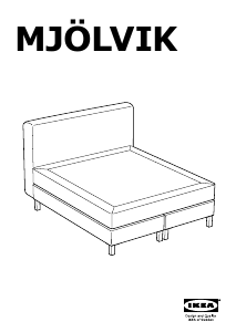 Návod IKEA MJOLVIK Rám postele