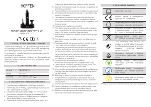 Instrukcja Hoffen MT-1127 Trymer do nos