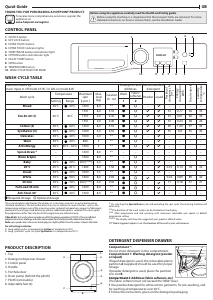 Manual Hotpoint NSWM 845C GG UK N Washing Machine