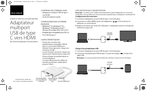 Mode d’emploi Insignia NS-PU378CHM Adaptateur HDMI