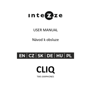 Manual Intezze Cliq Headphone
