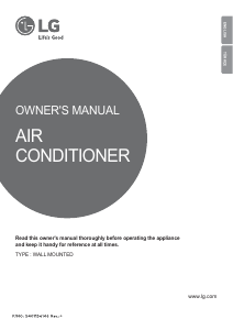 Manual LG ESUW186K3A0 Air Conditioner