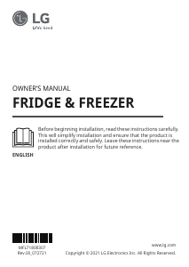 Manual LG GTL569PSAM Fridge-Freezer