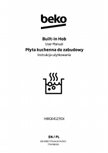 Instrukcja BEKO HIBG64123SX Płyta do zabudowy