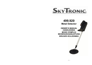 Handleiding Skytronic 499.920 Metaaldetector