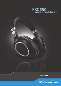 Mode d’emploi Sennheiser PXC 550 Casque