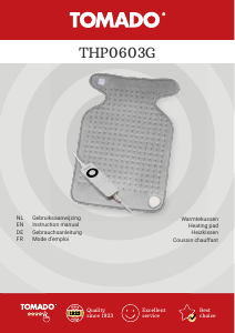 Manual Tomado THP0603G Heating Pad