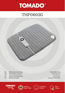 Manual Tomado THP0602G Heating Pad