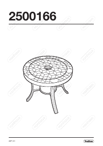 Manuale VonHaus 2500166 Tavolo da giardino