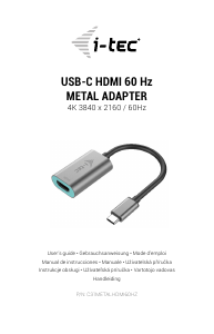 Manuale i-Tec C31METALHDMI60HZ Adattatore HDMI
