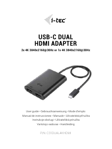 Mode d’emploi i-Tec C31DUAL4KHDMI Adaptateur HDMI