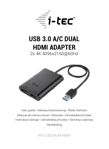 Manual i-Tec U3DUAL4KHDMI HDMI Adapter