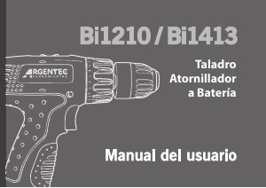 Manual de uso Argentec Bi1413 Atornillador taladrador