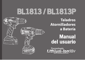 Manual de uso Argentec BL1813P Atornillador taladrador
