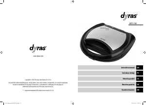 Használati útmutató Dyras MTST-780 Kontaktgrill
