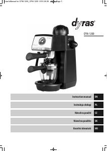 Manual Dyras CPM-1200 Espresso Machine