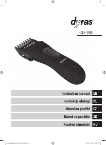 Manual Dyras HCLR-1400 Hair Clipper