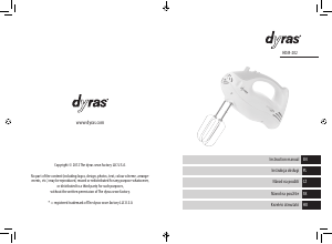 Instrukcja Dyras HDM-202 Mikser ręczny