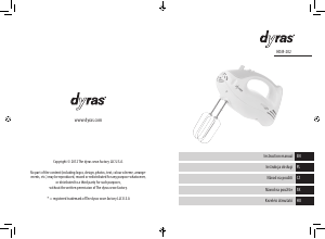 Manuál Dyras HDM-202 Ruční mixér