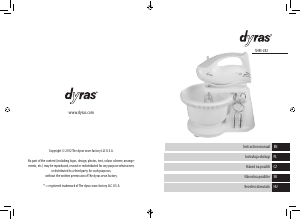 Manual Dyras SHM-282 Hand Mixer