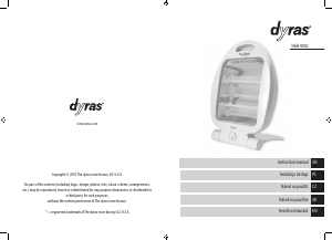 Návod Dyras HGH-8002 Ohrievač