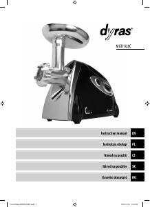 Manuál Dyras MGR-828C Mlýnek na maso