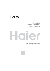 Handleiding Haier LE40K6000B LED televisie