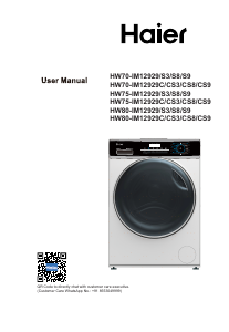 Manual Haier HW80-IM12929CS3 Washing Machine