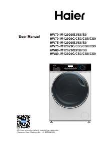 Manual Haier HW80-IM12929S3 Washing Machine