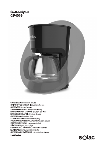 Наръчник Solac CF4036 Coffee4You Кафе машина