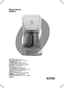 Bedienungsanleitung Solac CF4034 Blank Canvas Kaffeemaschine