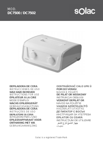 Instrukcja Solac DC7500 Podgrzewacz do wosku