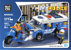 Manual Blocki set KB0612 MyPolice Police chase