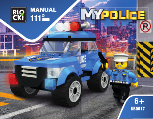 Manual Blocki set KB0617 MyPolice Patrol car