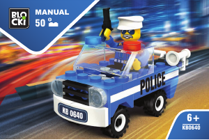 Manual Blocki set KB0640 MyPolice Police car