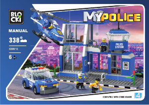 Manual Blocki set KB0616 MyPolice Police station