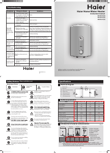 Handleiding Haier ES10V-E1(H) Boiler