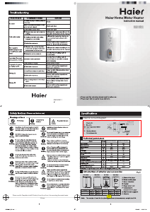 Manual Haier ES15V-ED(H) Boiler