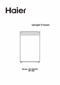 Manual Haier BD-88DEM Freezer