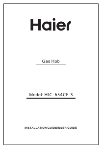 Manual Haier HIC-654CF-S Hob