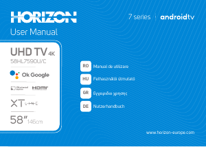 Használati útmutató Horizon 58HL7590U/C LED-es televízió