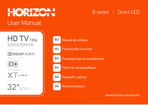 Használati útmutató Horizon 32HL6300H/B LED-es televízió